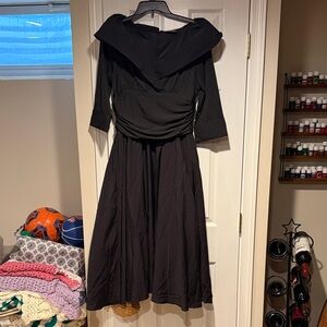 Chic Black Long Sleeve Women's Dress